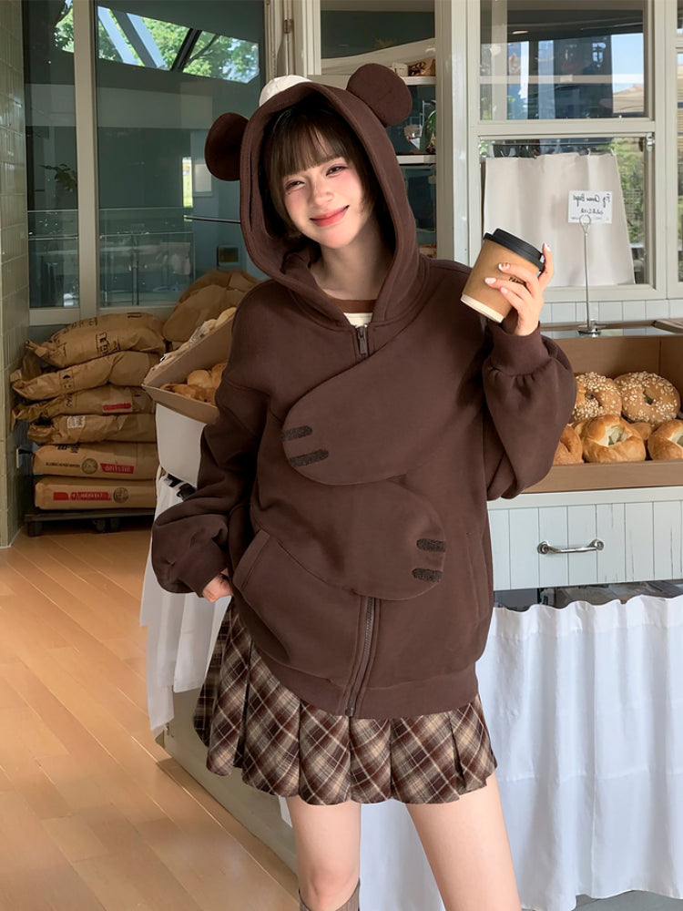 Cocoa Bear Hug Hoodie-ntbhshop