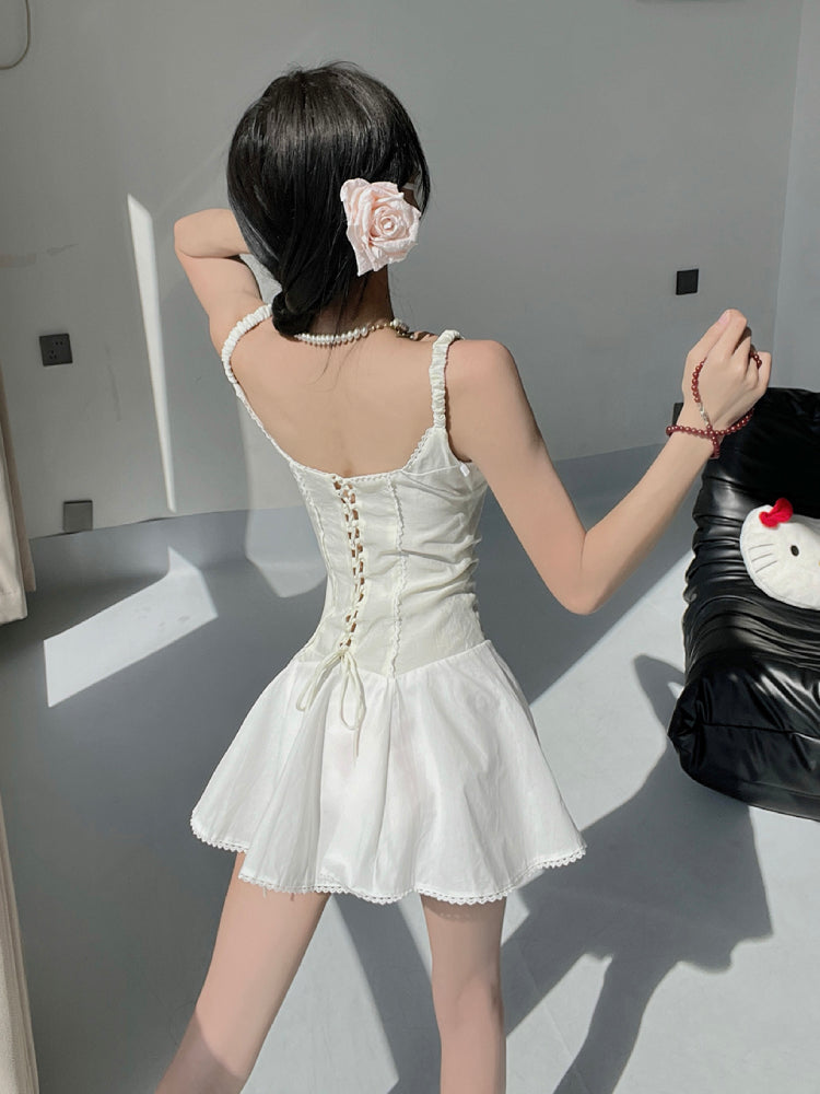 First Love Fishbone Back Dress-ntbhshop