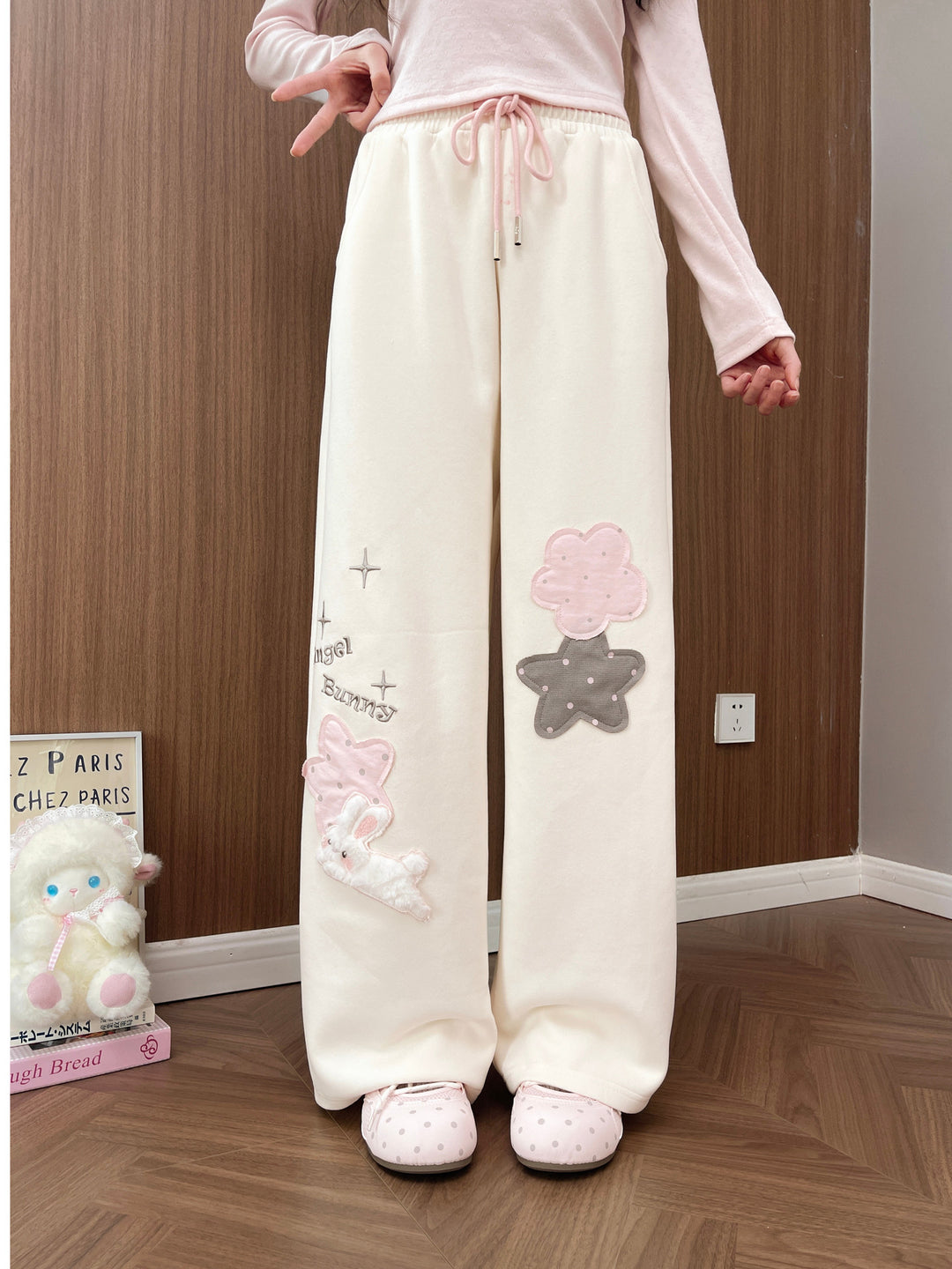 Angel Bunny Wide-Leg Pants-Bottoms-ntbhshop