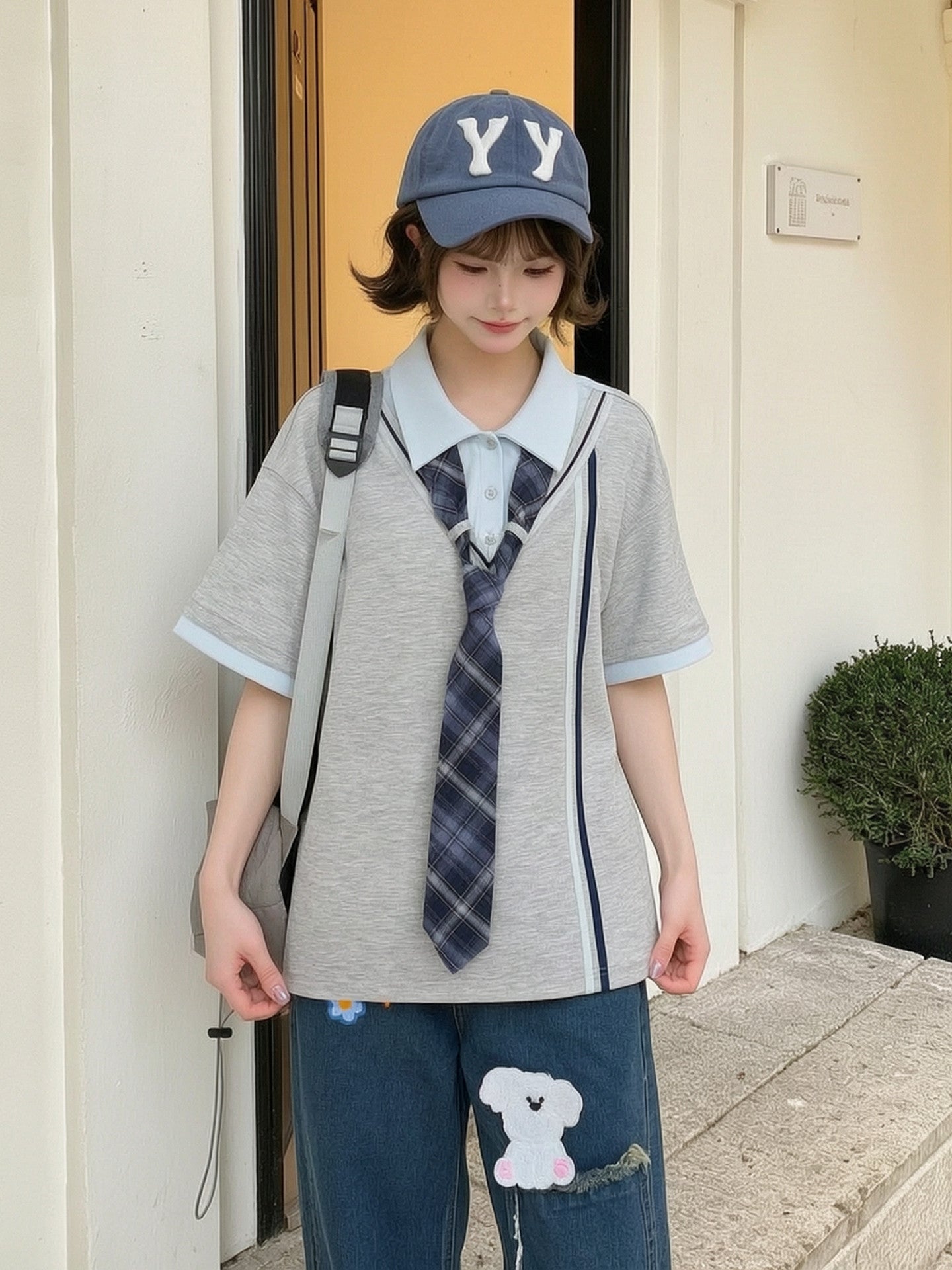 Campus Club Tie Polo-Tops-ntbhshop