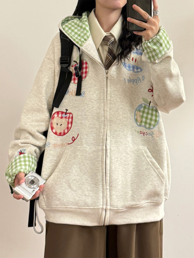 Apple Picnic Whimsy Hooded Jackets-ntbhshop