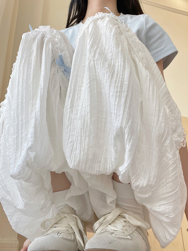 Cloud Ribbon Bubble Pants-Bottoms-ntbhshop