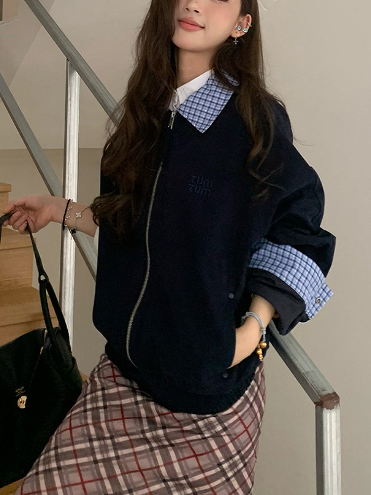 Autumn Varsity Patchwork Jackets-ntbhshop