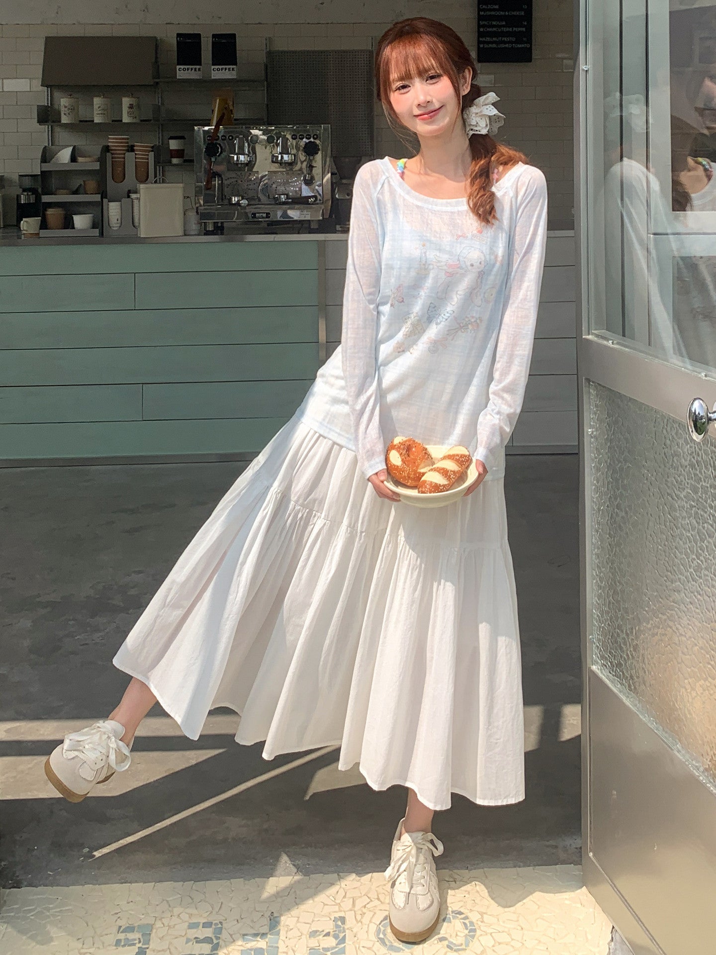 Milk Lamb Sheer Top-Tops-ntbhshop
