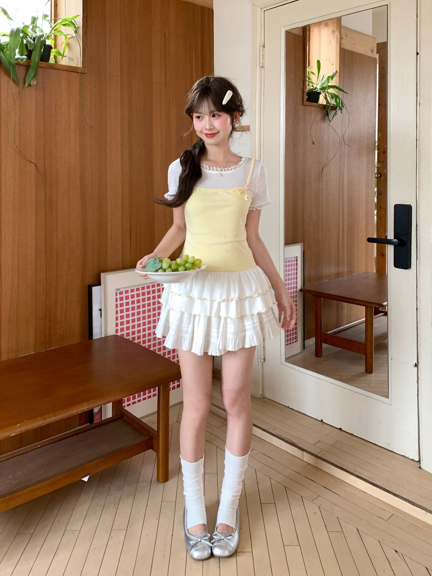 Buttercream Ruffle Tank Top-Tops-ntbhshop
