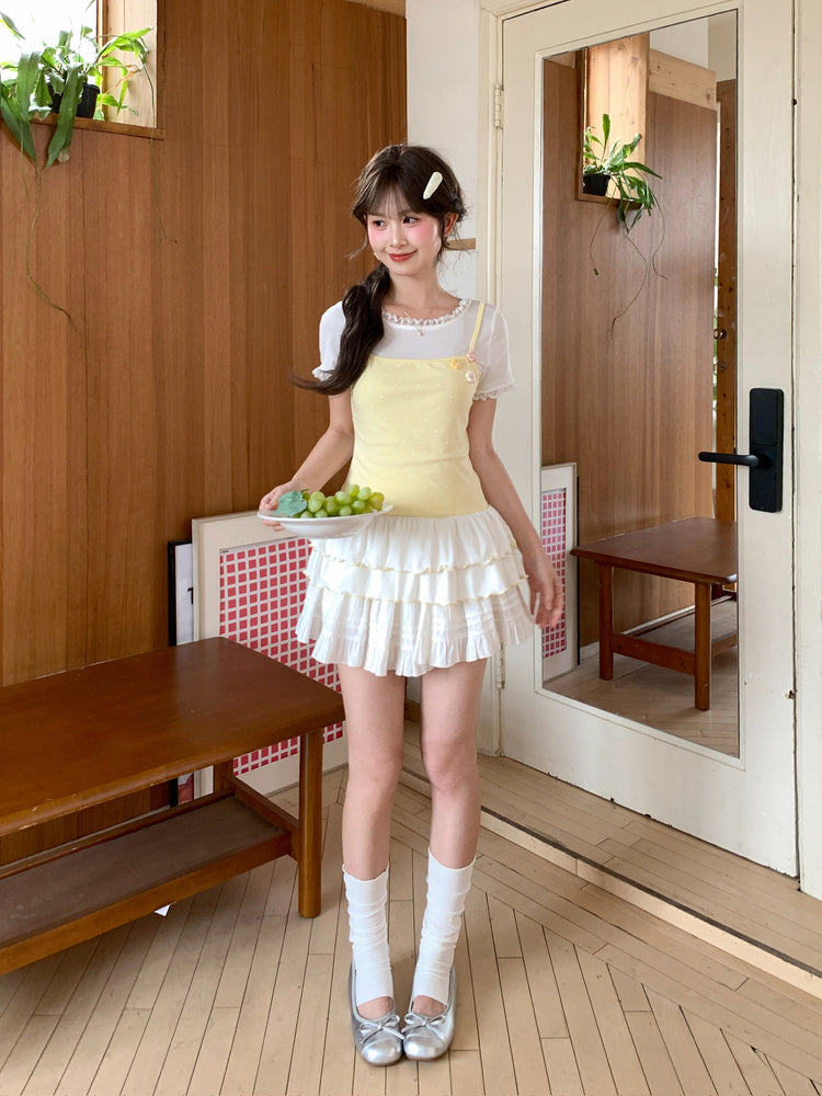 Buttercream Ruffle Tank Top-Tops-ntbhshop