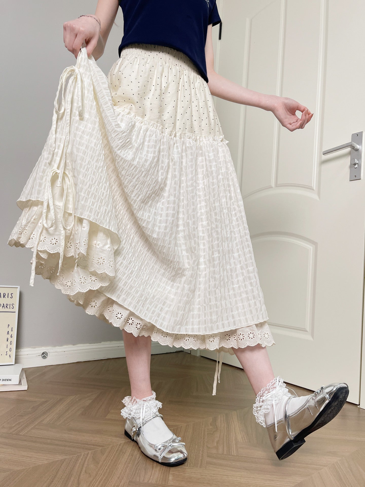 Cottage Meadow Midi Skirt-Bottoms-ntbhshop
