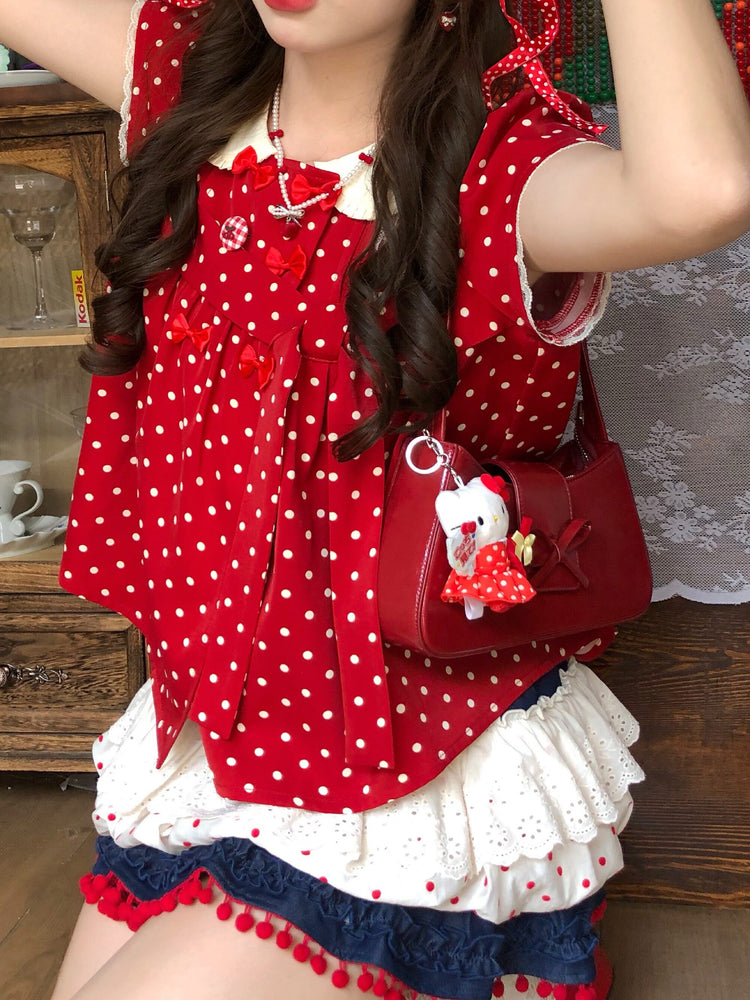 Cherry Darling Cotton Skirt-Bottoms-ntbhshop