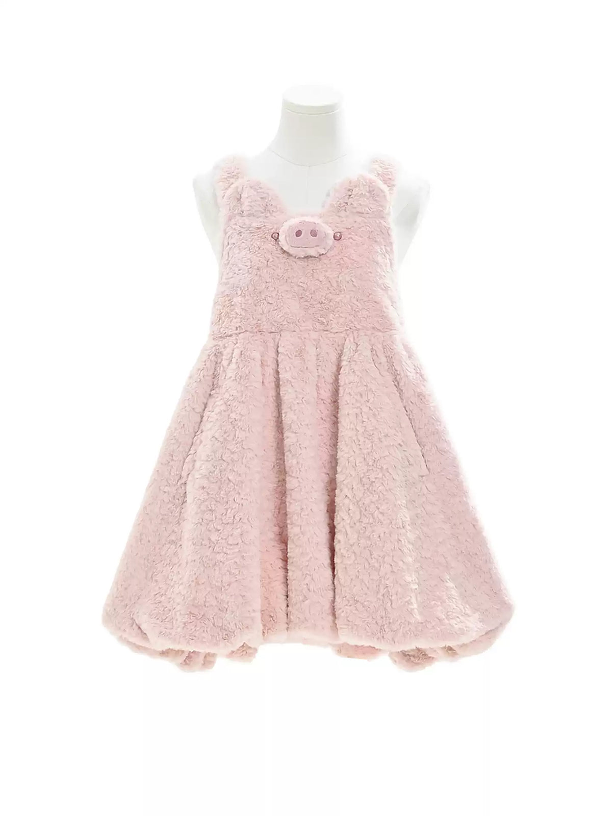 Piggy Plush Overall Dress-Dresses-ntbhshop