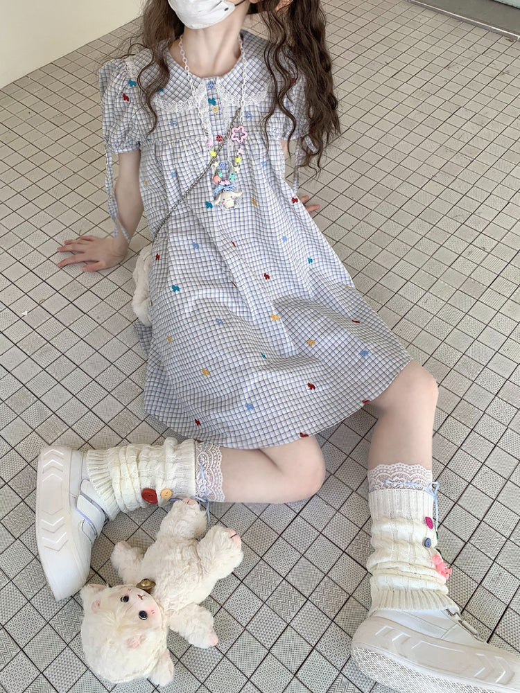 Confetti Pony Gingham Dress-Dresses-ntbhshop