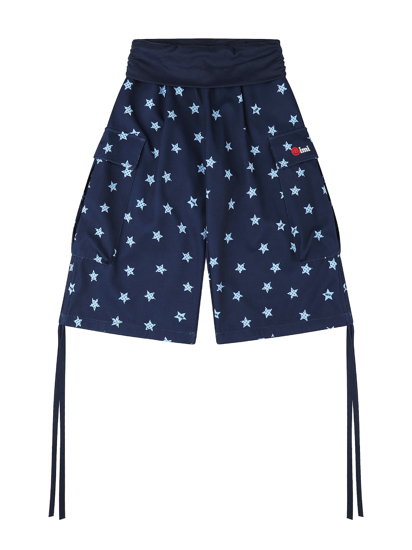 Star Pocket Drawstring Capri Pants-Bottoms-ntbhshop