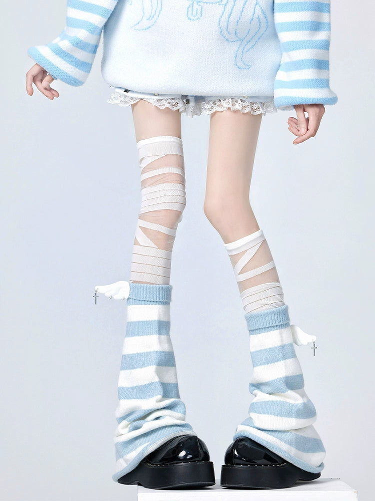 Skybreaker Stripe Wing Leg Warmers & Thigh Socks-ntbhshop