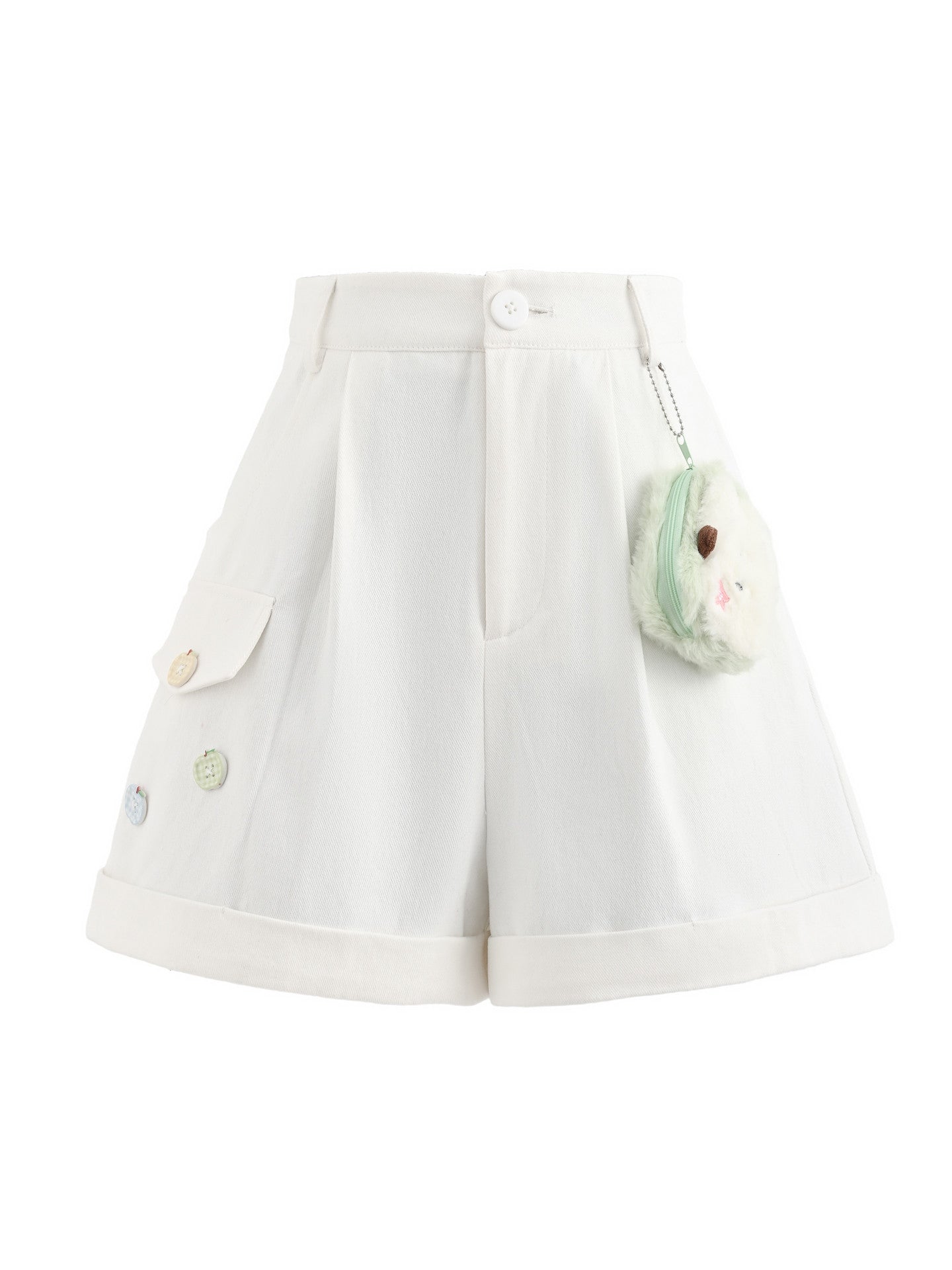 Apple Garden Cotton Shorts-Bottoms-ntbhshop