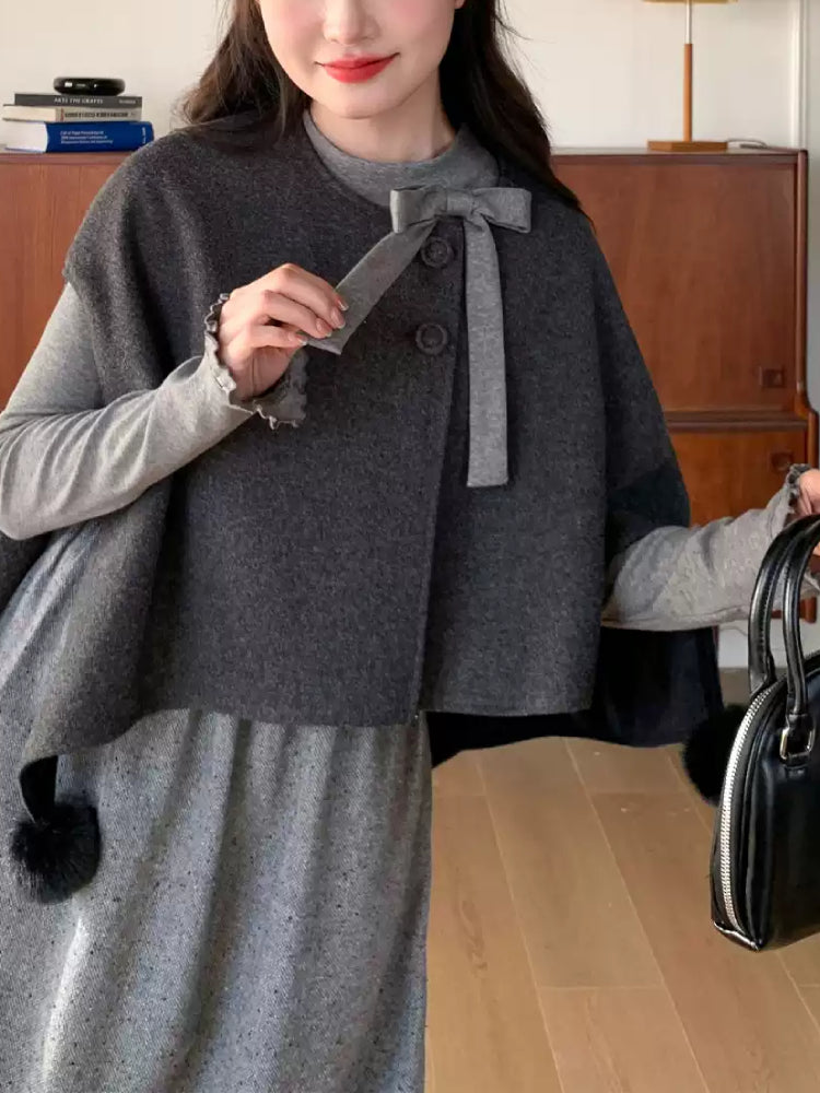 The Poets Winter Cape & Knit Dress-ntbhshop