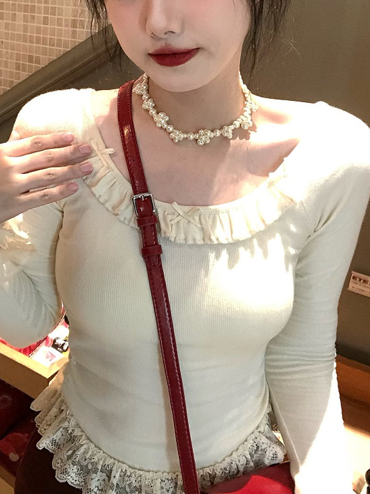 Shoujo Dream Lace Base Tops-ntbhshop