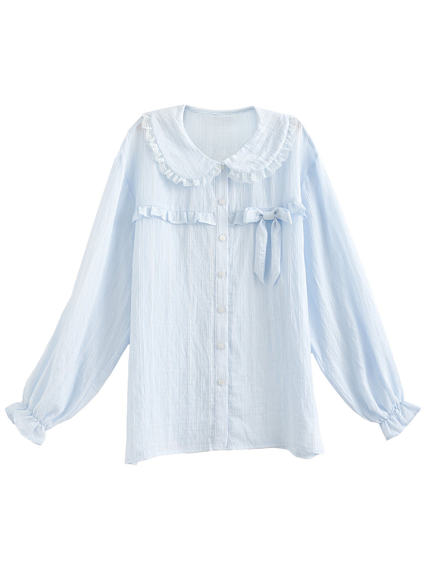 Cloud Ribbon Lyocell Shirt-Outerwear-ntbhshop