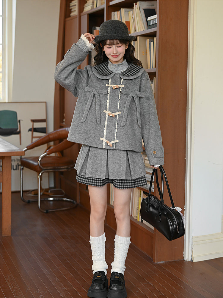 Moonlit Scholar Doll Wool Jacket-ntbhshop