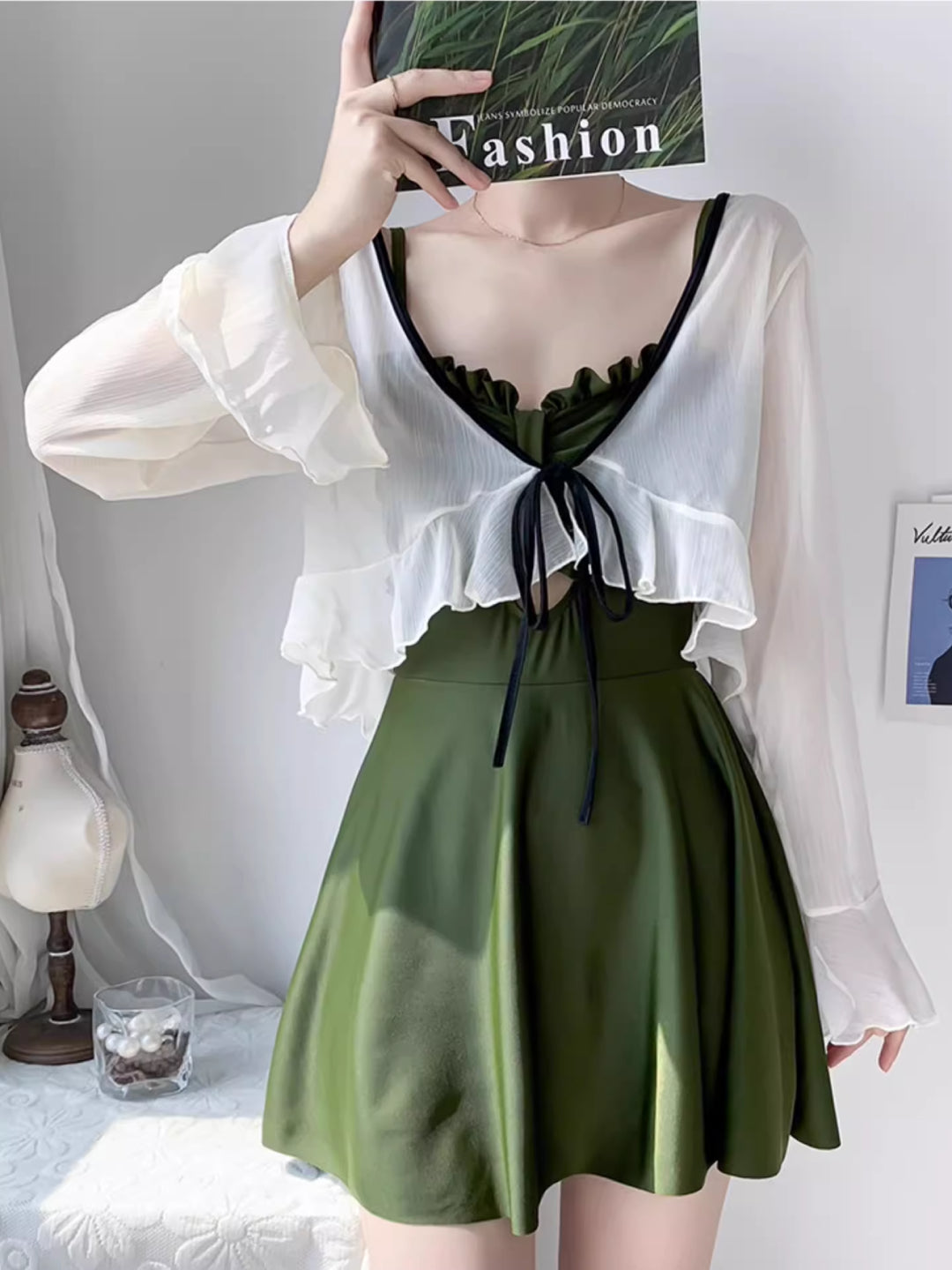 Serene Lady Swim Dresses-ntbhshop