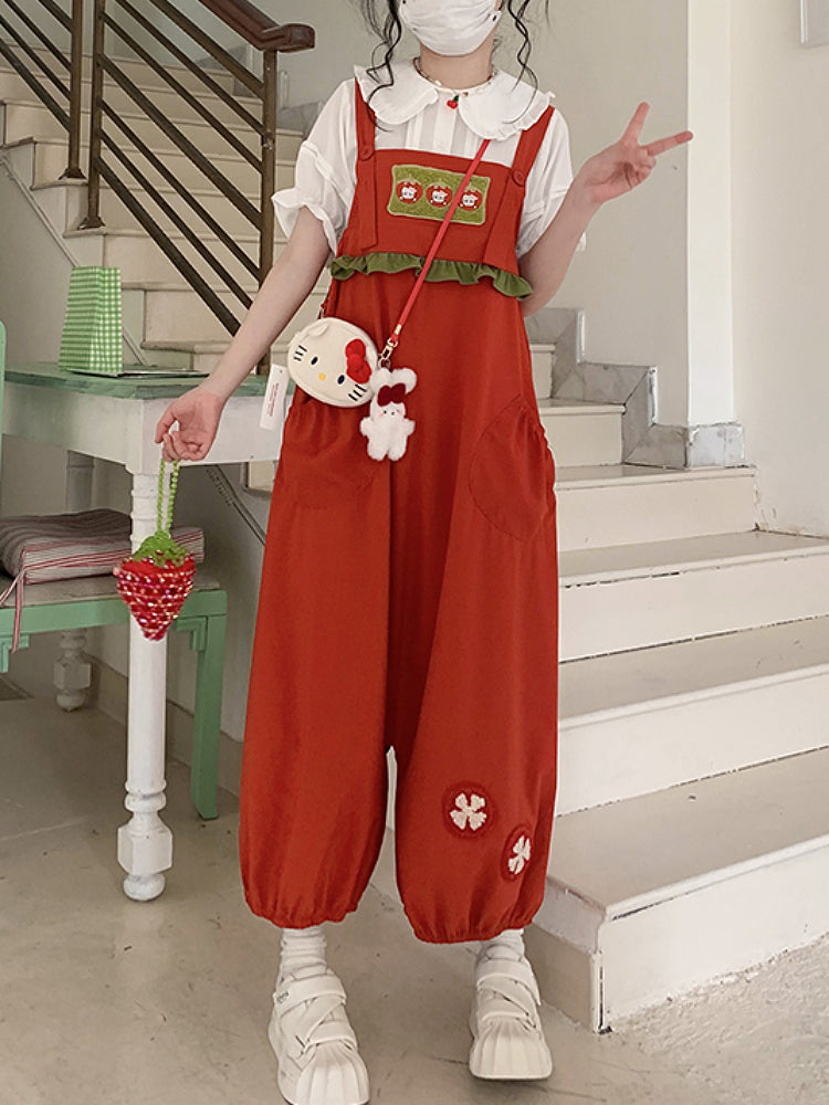 Fruit Pop Puffy Bib Pants-ntbhshop