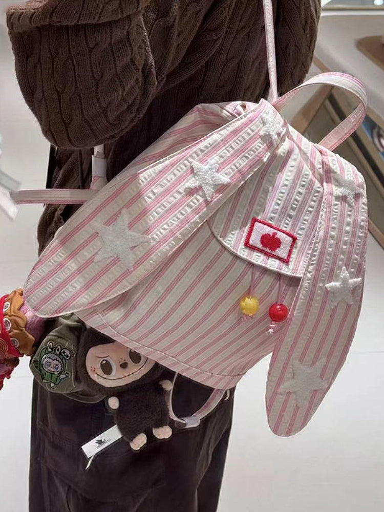 Bunny Ear Stripe Daydream Backpacks-ntbhshop