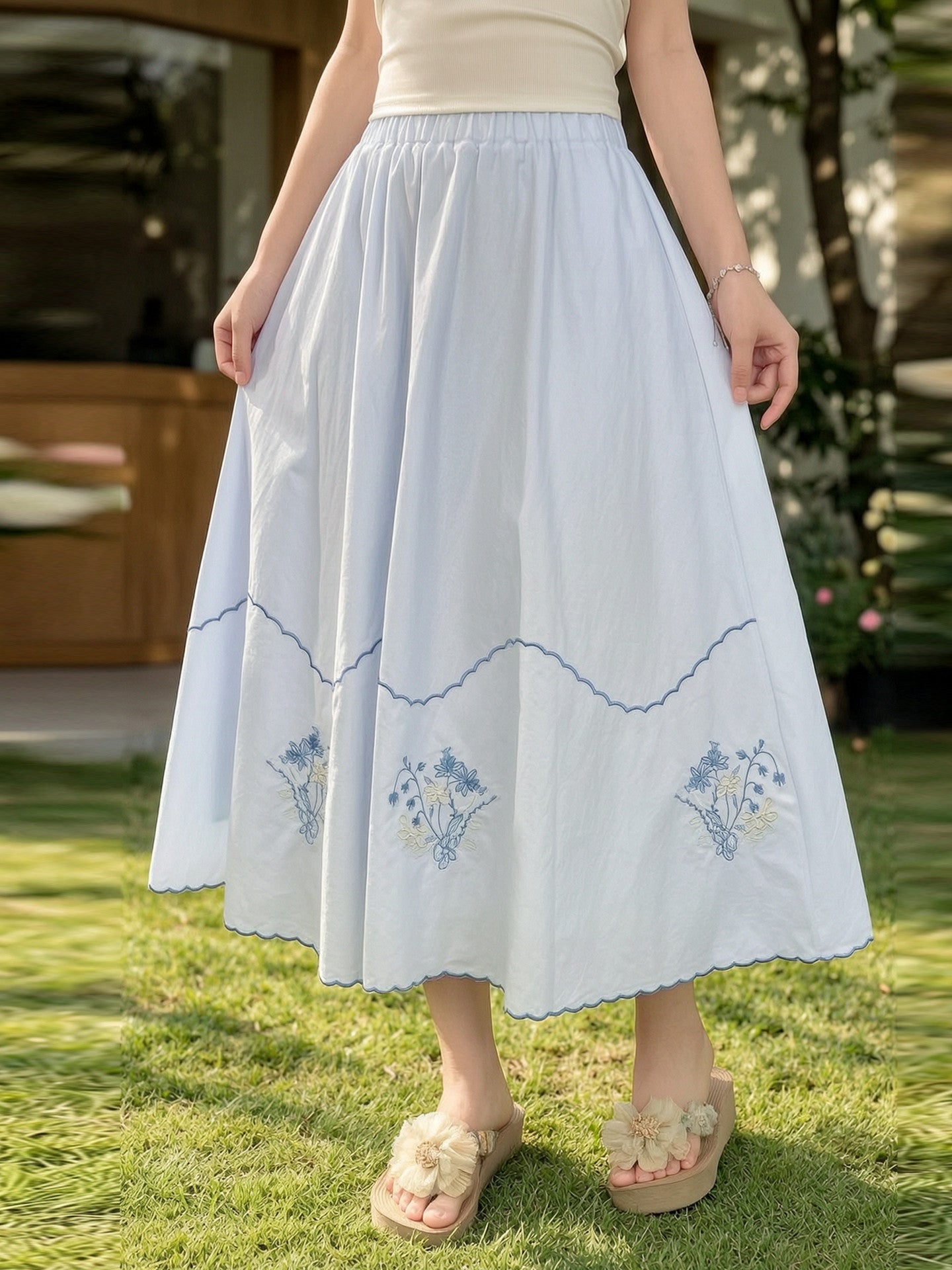 Wildflower Porch Top & Skirt-Sets-ntbhshop