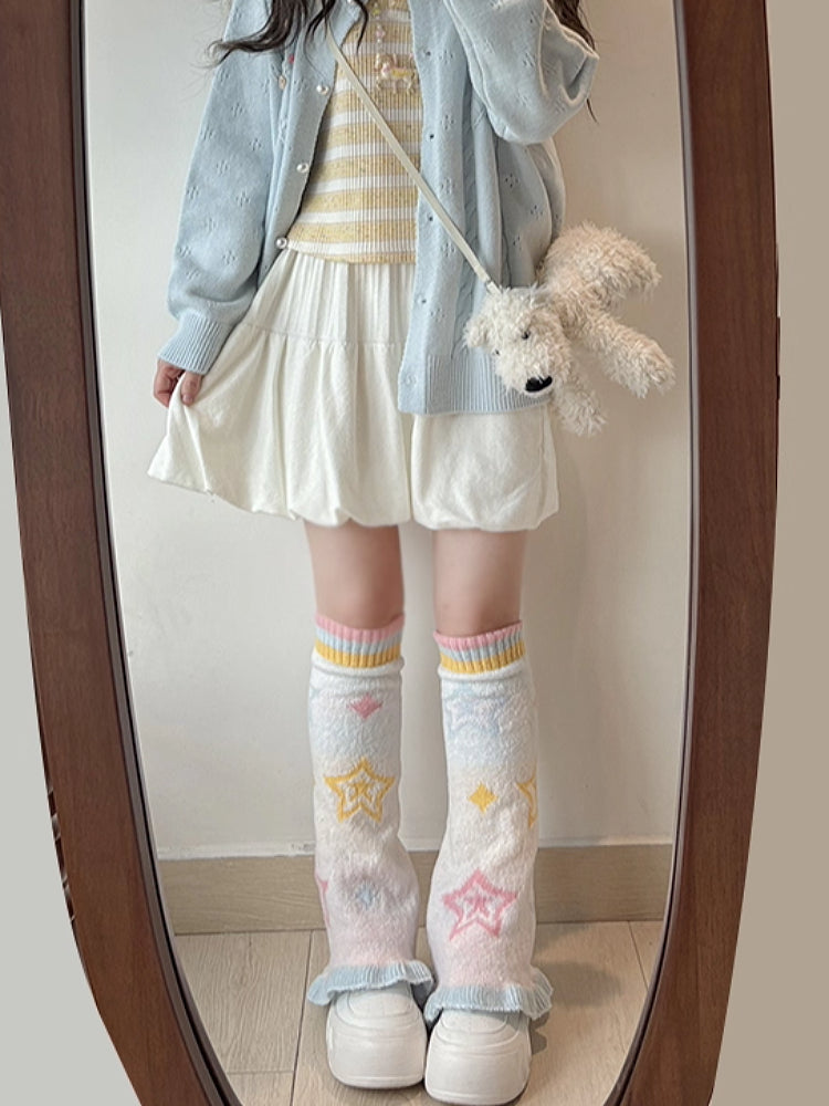 Cozy Cloud Knit Bubble Skirts-ntbhshop