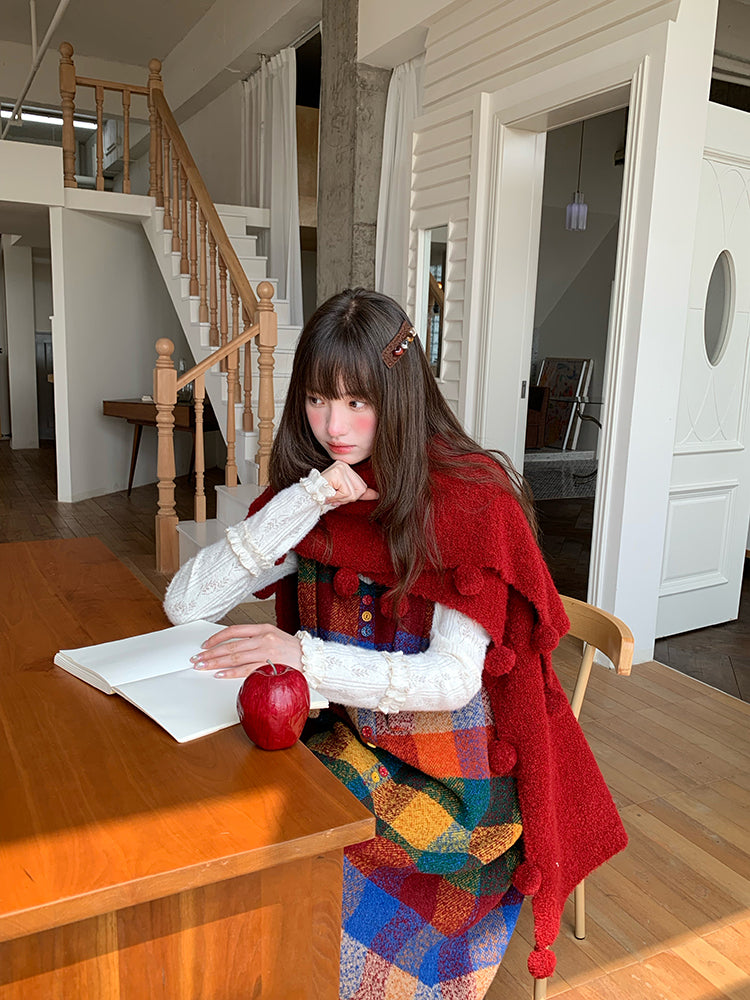 Snow Sheep Holiday Cloak Shawls-ntbhshop