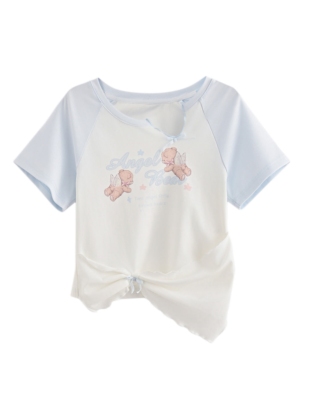 Angel Bear Twist Tees-Tops-ntbhshop