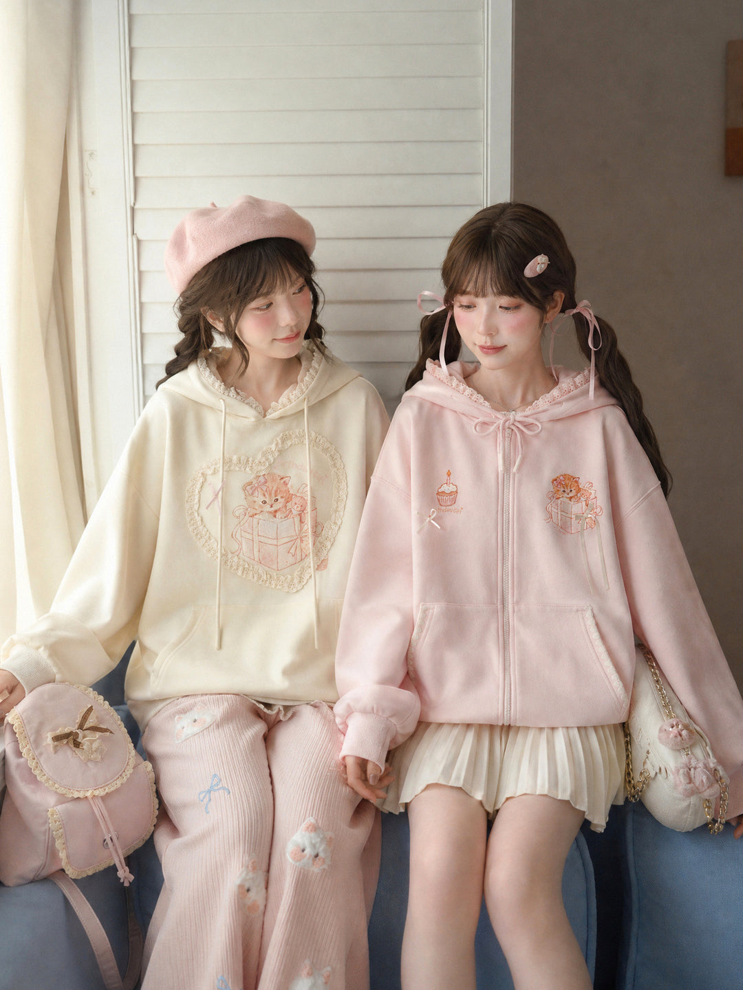 Birthday Kitty Ear Hoodie-Tops-ntbhshop
