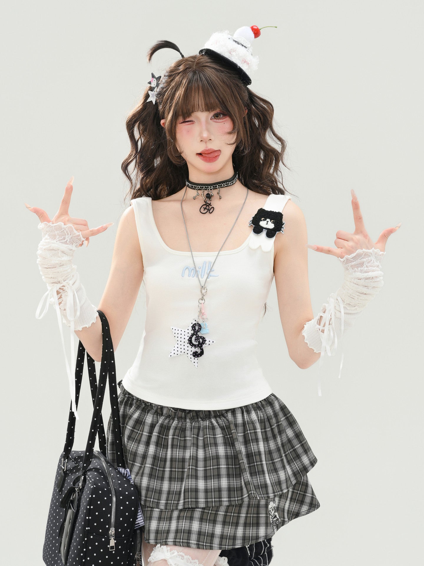 Milk Cat Bra Camisoles-Tops-ntbhshop