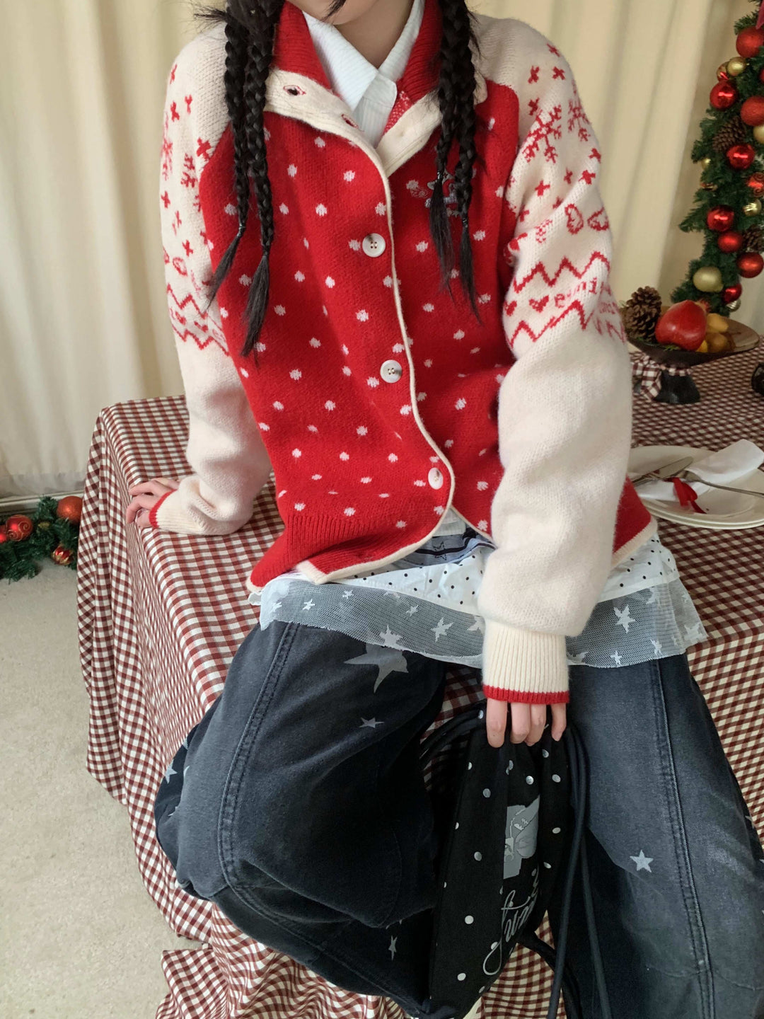 Cloud Speckle Knit Cardigans-Outerwear-ntbhshop