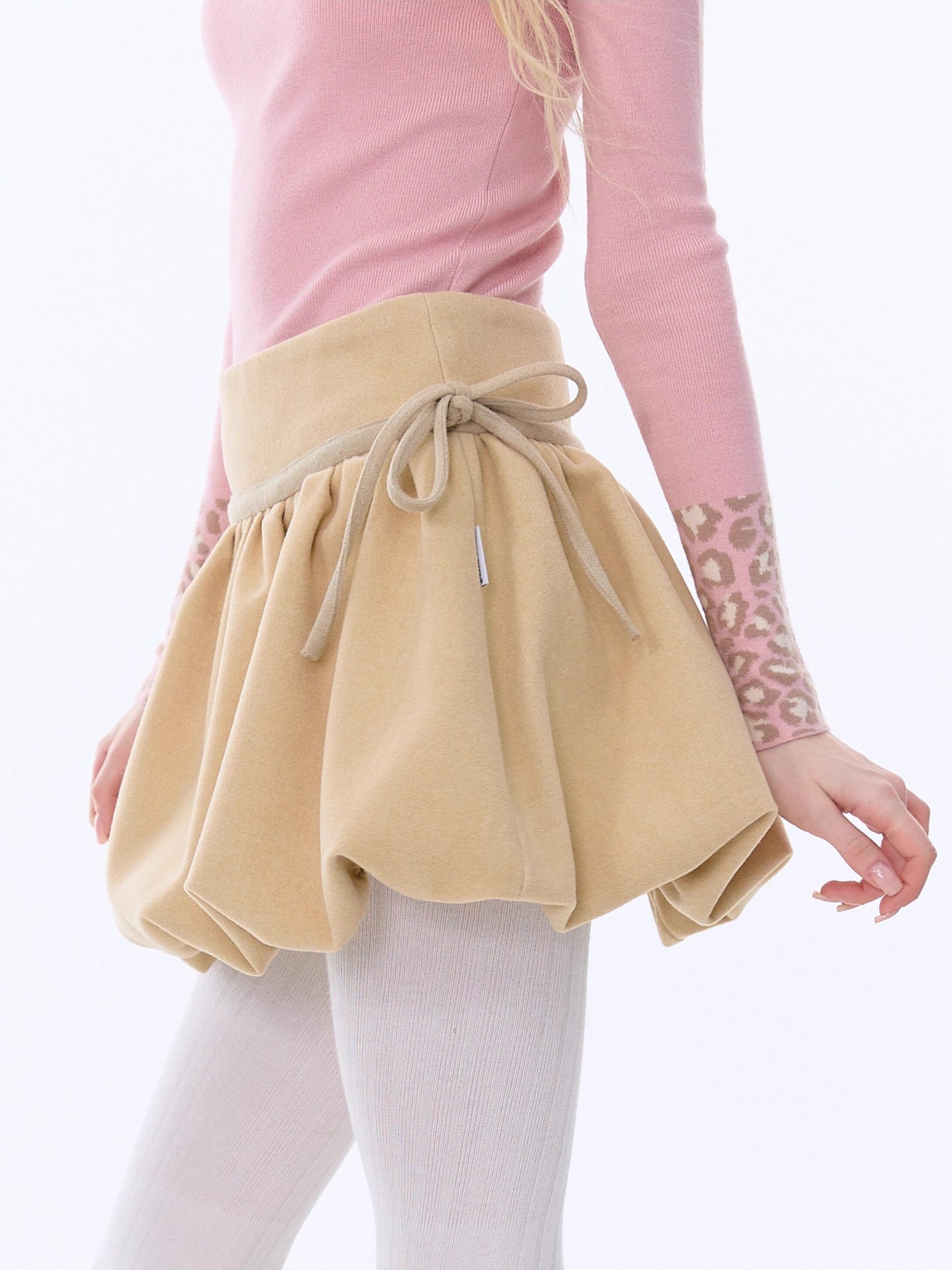 Cocoa Ribbon Tweed Skirts-Bottoms-ntbhshop