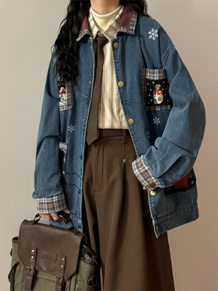 North Pole Postman Denim Jacket-ntbhshop