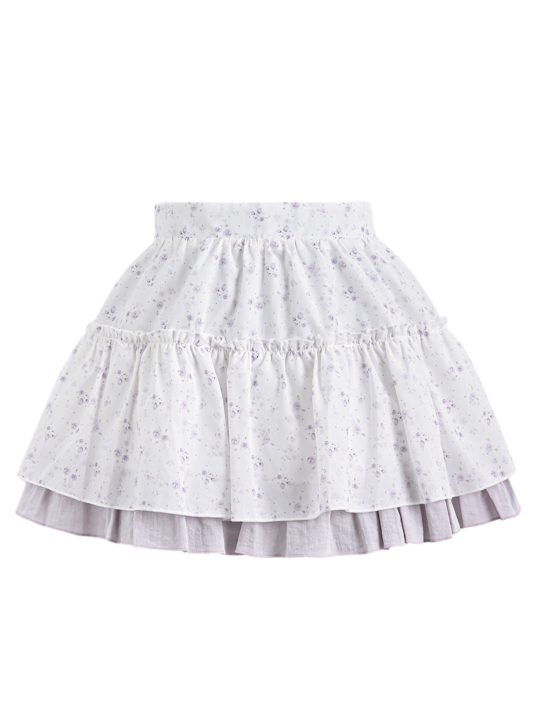 Lavender Bloom Layer Skirt-Bottoms-ntbhshop