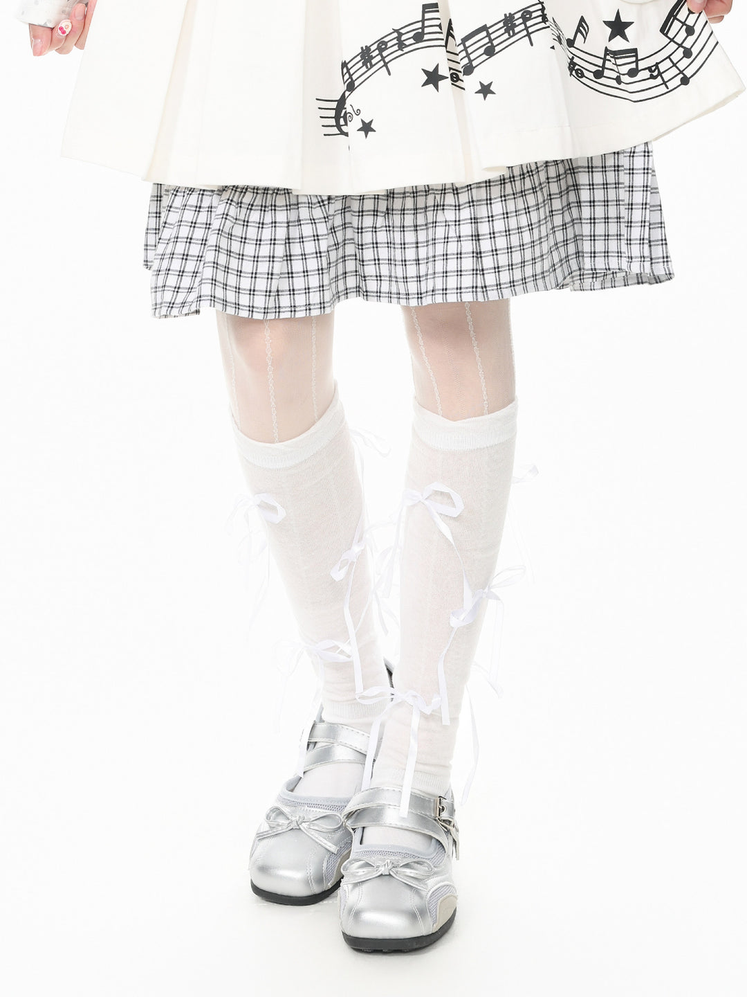Starry Ribbon Layered Socks-Accessories-ntbhshop