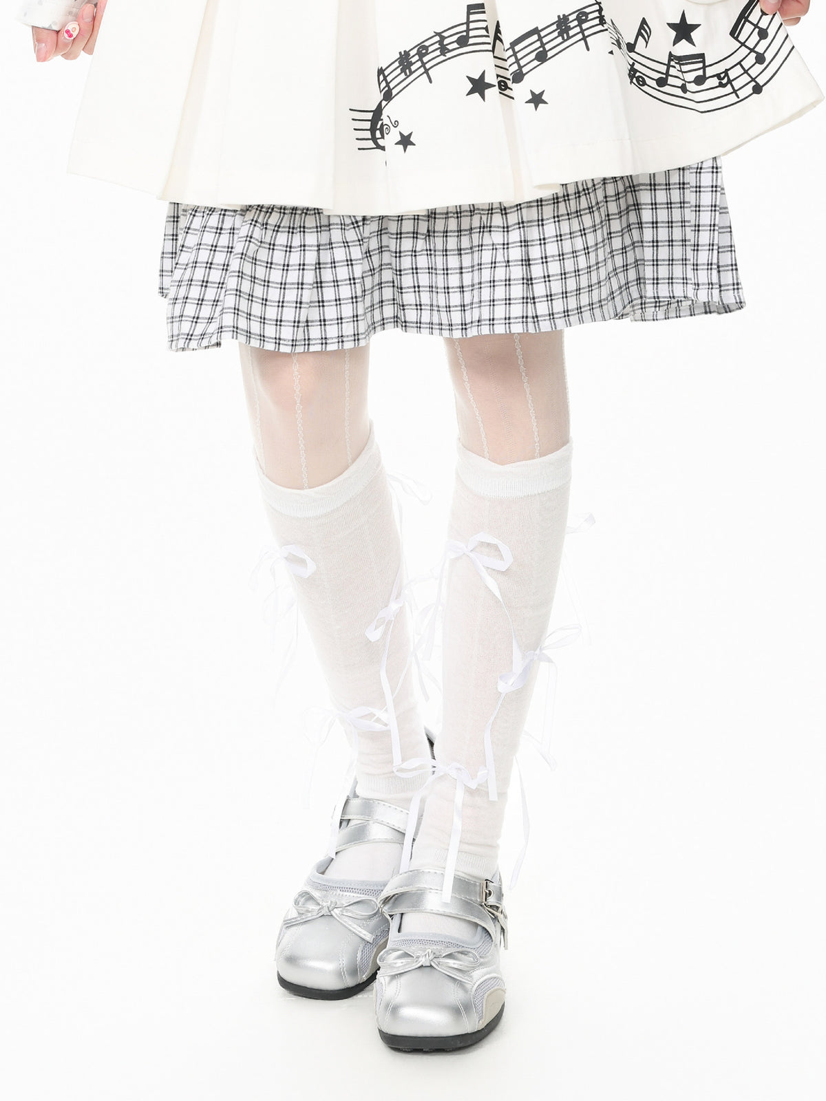 Starry Ribbon Layered Socks-Accessories-ntbhshop
