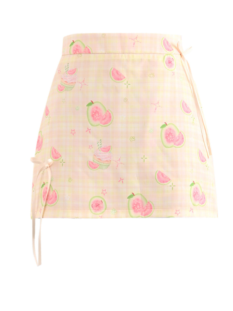 Guava Soda Wrap Skirt-Bottoms-ntbhshop