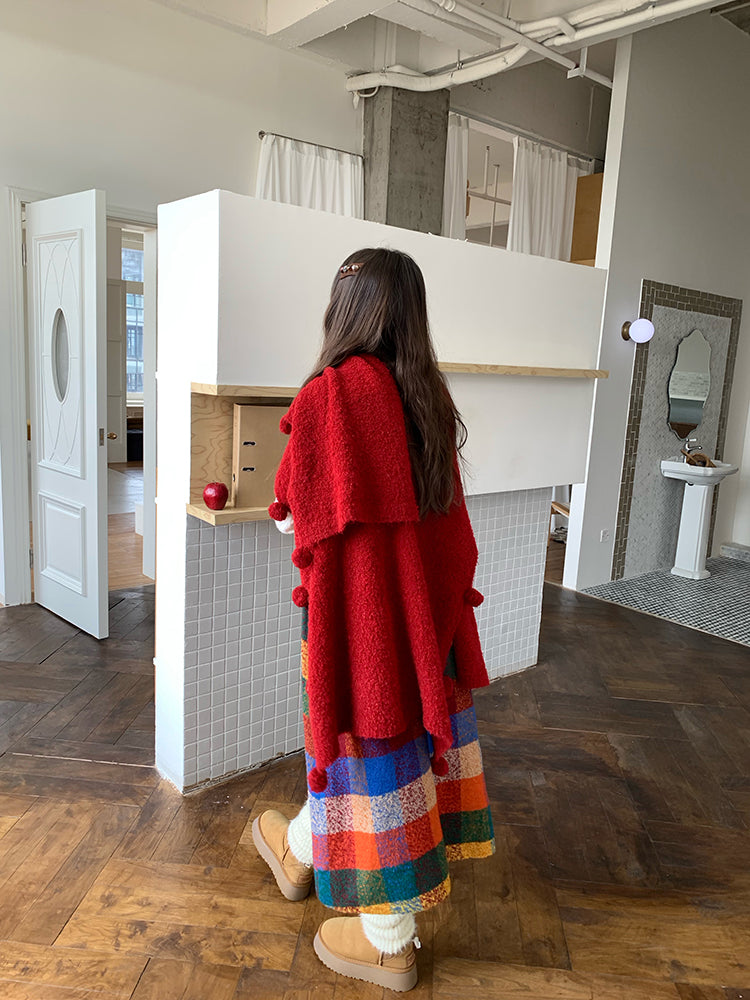 Snow Sheep Holiday Cloak Shawls-ntbhshop