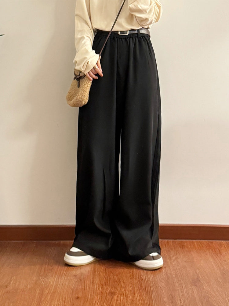 Coffee Street Drape Pleated Pants-ntbhshop