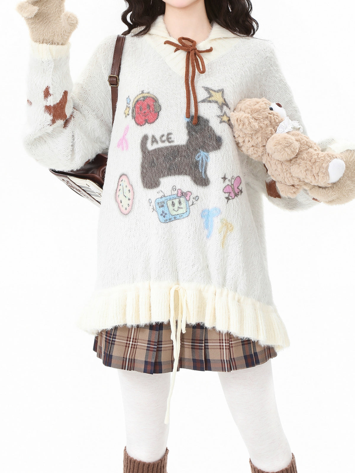 Puppy Love Fuzzy Sweaters-Outerwear-ntbhshop