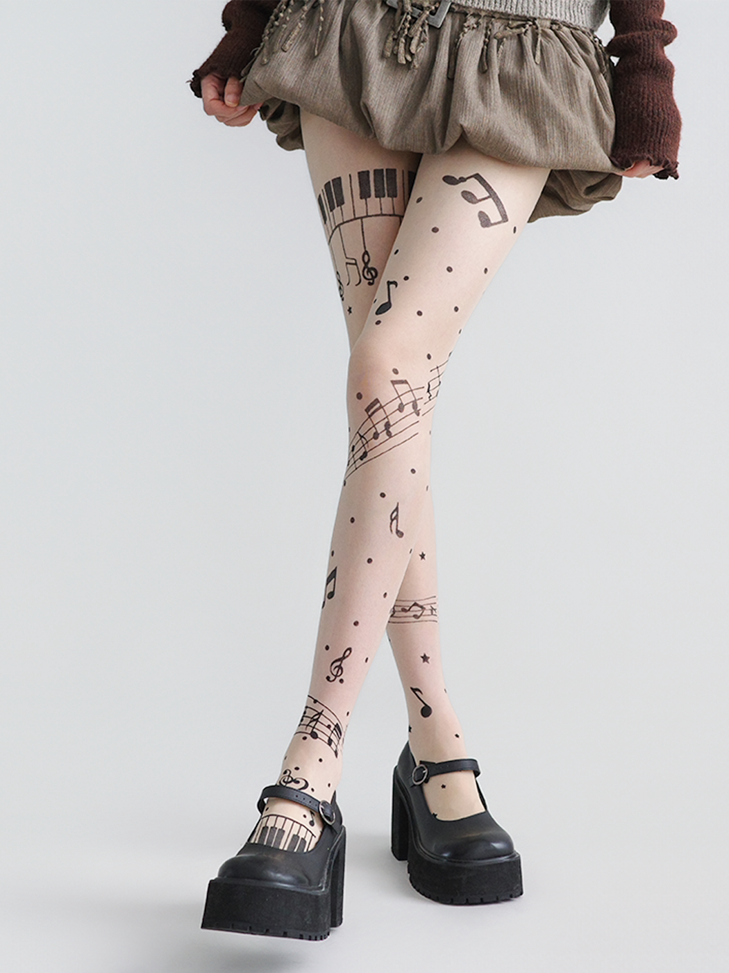 Piano Garden Lolita Sheer Tights-ntbhshop