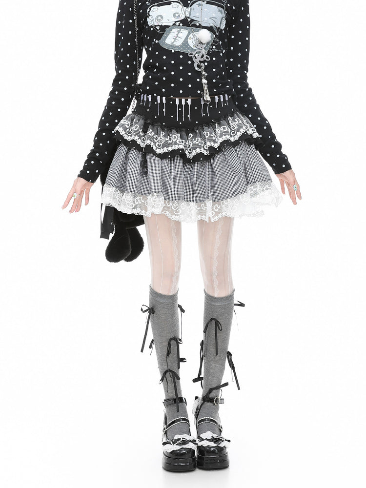 Whimsy Melody Cake Skirts-Bottoms-ntbhshop