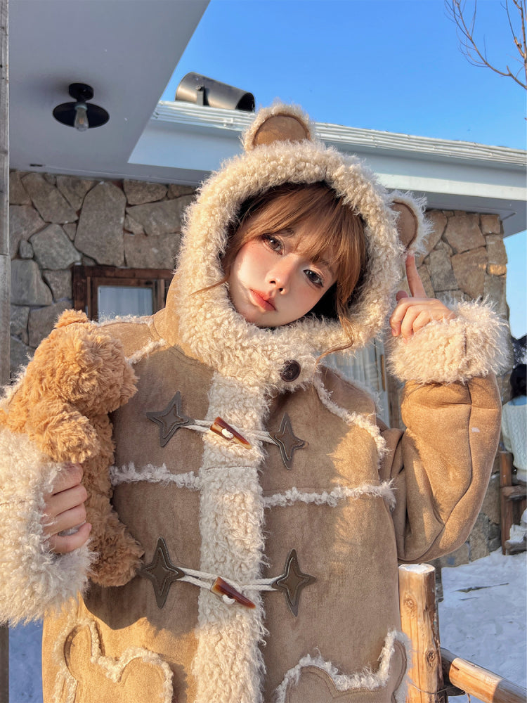 Cuddle Bear Reversible Suede Jacket-ntbhshop