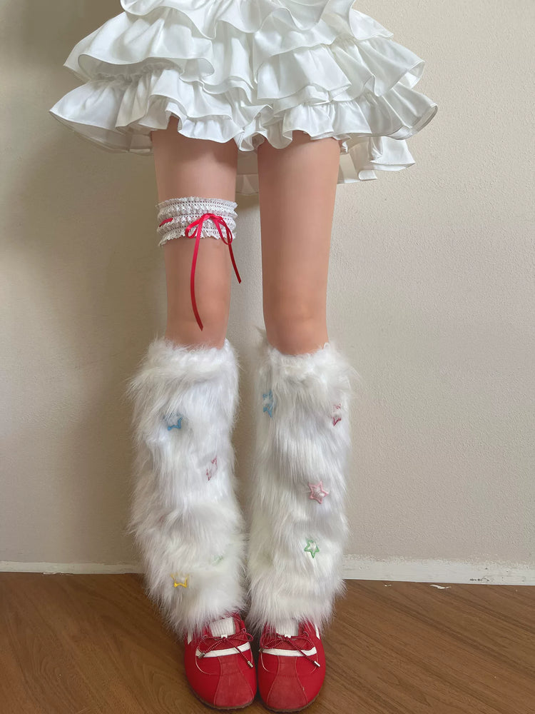 Dopamine Dream Fur Leg Warmers-ntbhshop