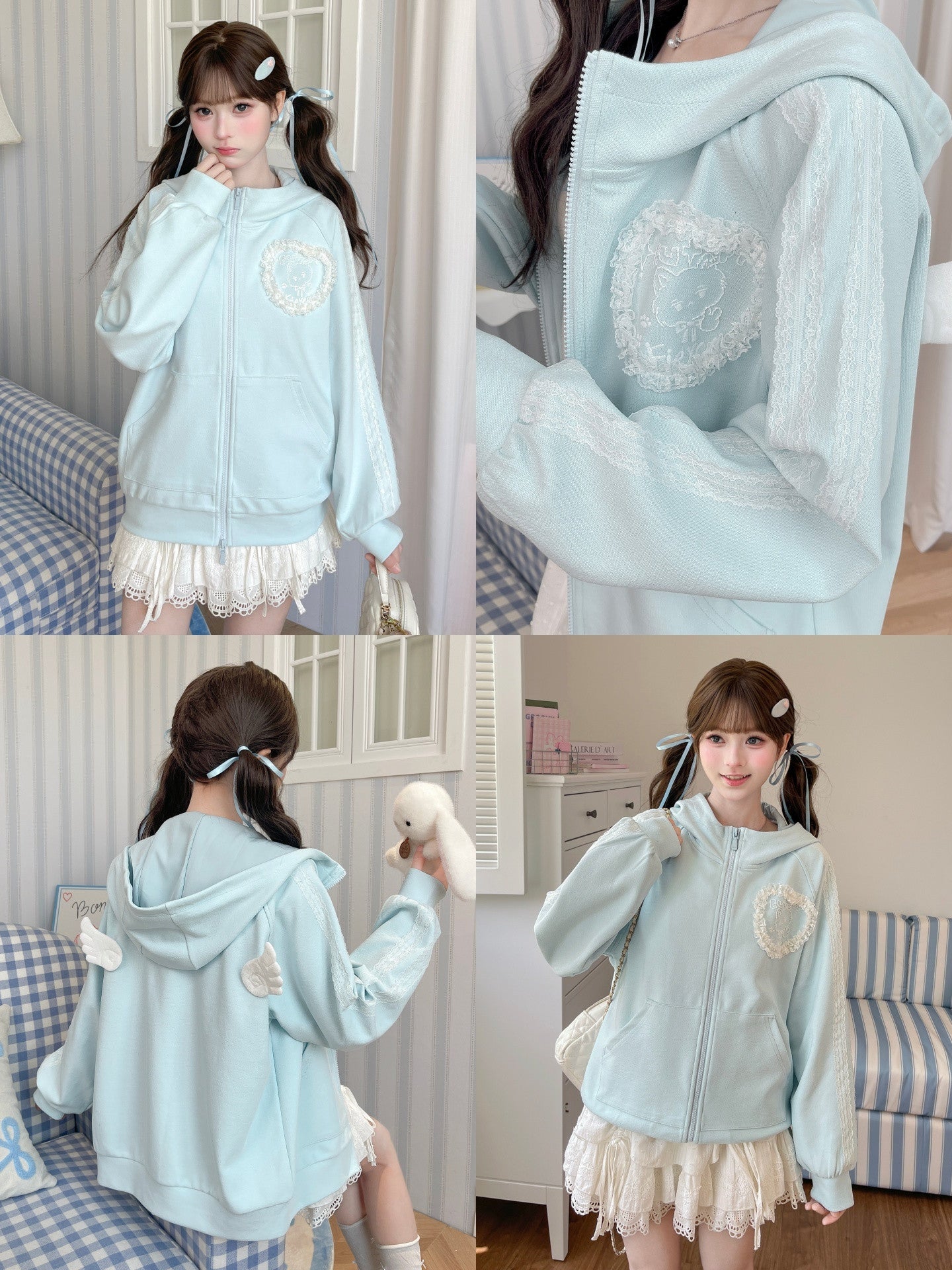 Blue Angel Hooded Jacket-Outerwear-ntbhshop