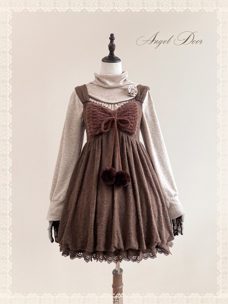 Angel Deer Whimsy Dots Turtleneck-ntbhshop