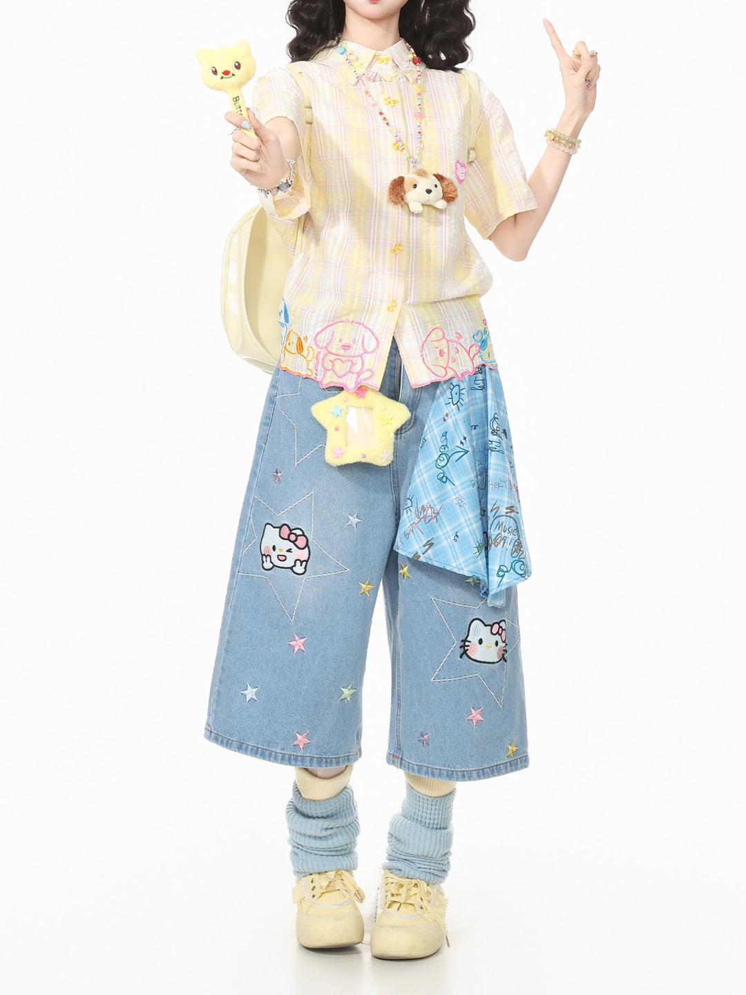 Puppy Pals Plaid Shirts-Tops-ntbhshop