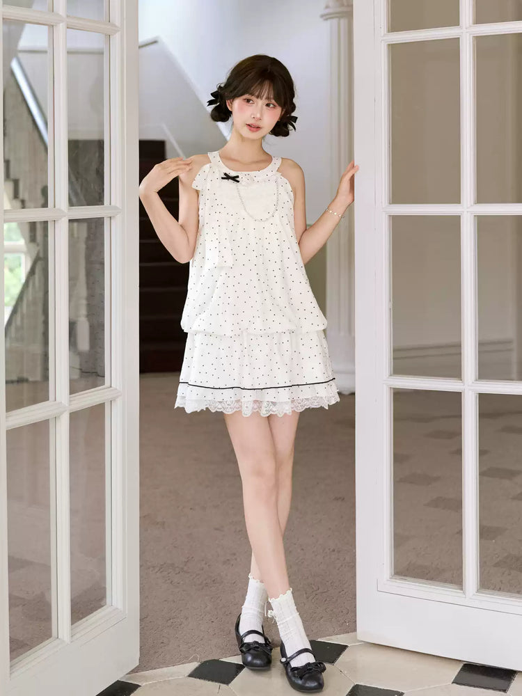 Milk Polka Doll Dress-Dresses-ntbhshop