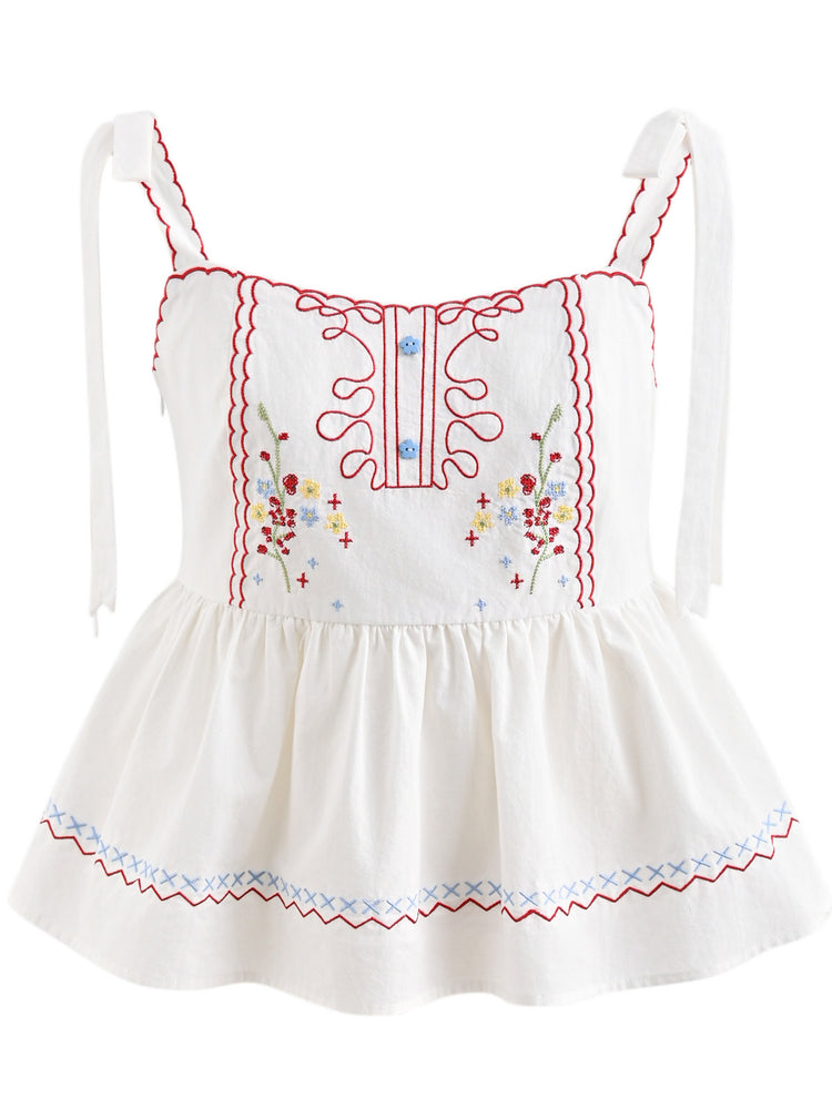 Garden Gate Cotton Top & Skirt-Sets-ntbhshop