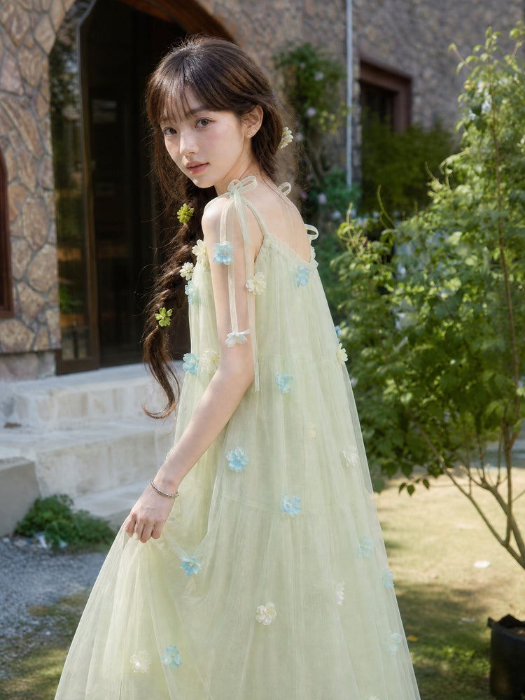 Dewdrop Bloom Tulle Dress-Dresses-ntbhshop